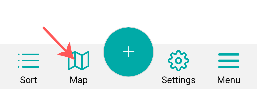 Click on map in the bottom menu