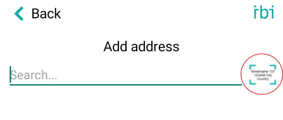 IBI Add Address Scan - new menu