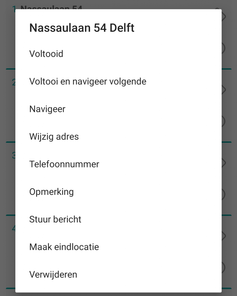 IBI Address Menu - new menu - nl