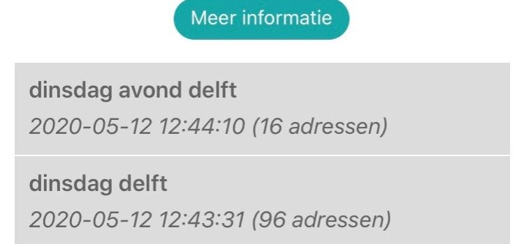 Vaste routes bewaren Vaste routes bewaren