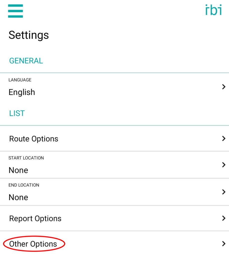 List Settings - Other Options