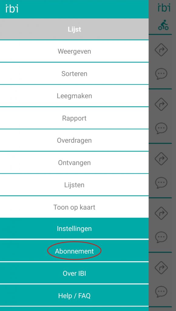 Menu Licence