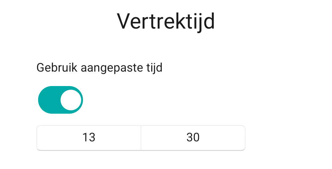 Gebruik en stel een aangepaste tijd in