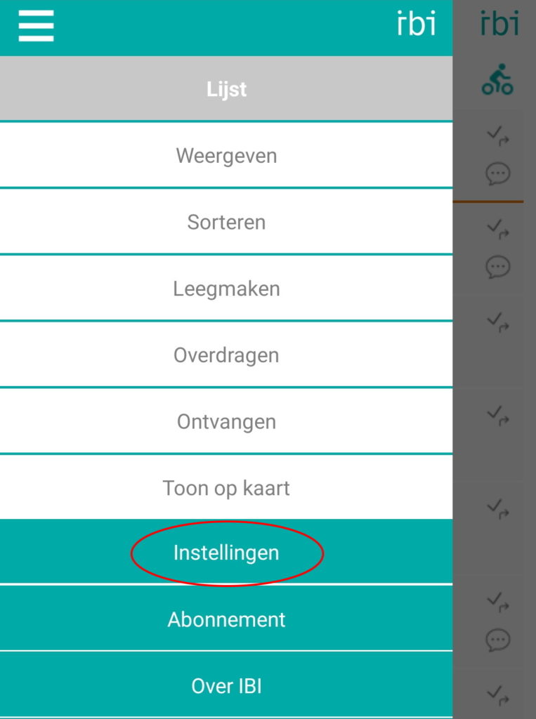 menu - selecteer instellingen small
